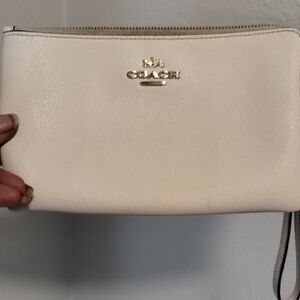 Coach Ivory Wristlet